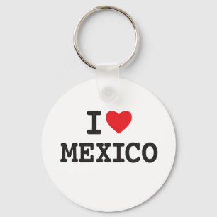 I love Mexico with heart Schlüsselanhänger