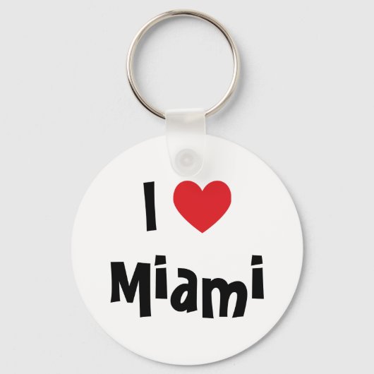 I Love Miami Keychain Schlüsselanhänger (Vorderseite)