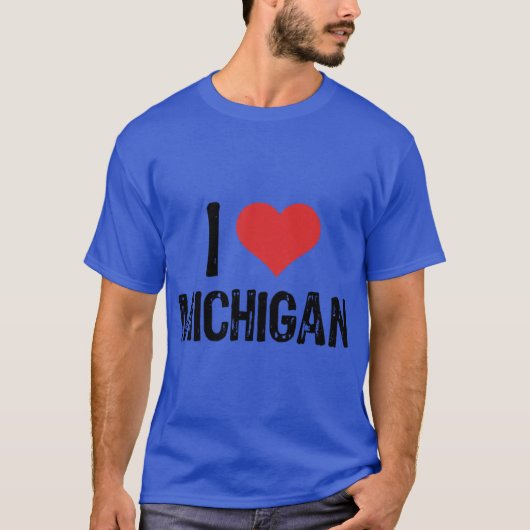 I Love Michigan 4 T-Shirt (Vorderseite)