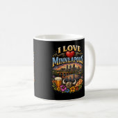 I Love Minneapolis Kaffeetasse (VorderseiteRechts)
