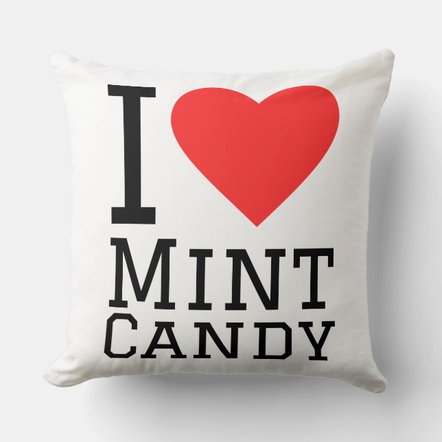 I love mint candy  kissen (Vorderseite)