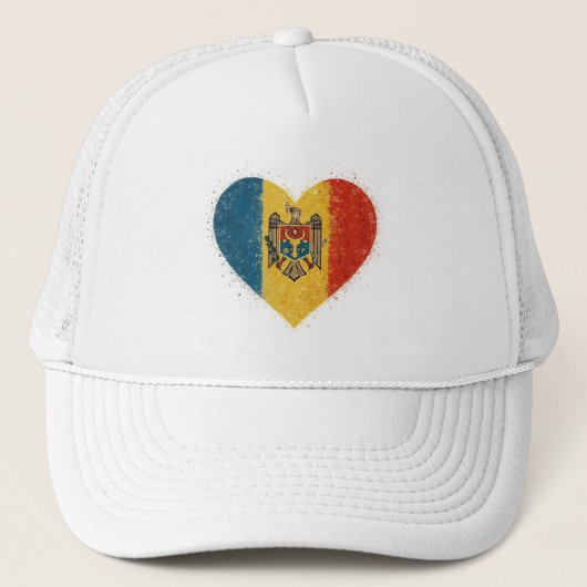 I love Moldova – Iubesc Moldova Truckerkappe (Vorderseite)