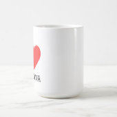 I love moldova square sticker kaffeetasse (Mittel)