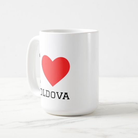 I love moldova square sticker kaffeetasse (Vorderseite Links)