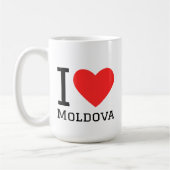 I love moldova square sticker kaffeetasse (Links)