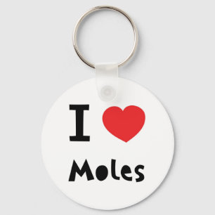 I love moles schlüsselanhänger
