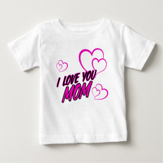 I Love Mom" Kids T-Shirt - Cute Heart Design Toddl
