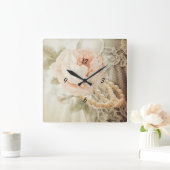 I love mom quadratische wanduhr (Zuhause)