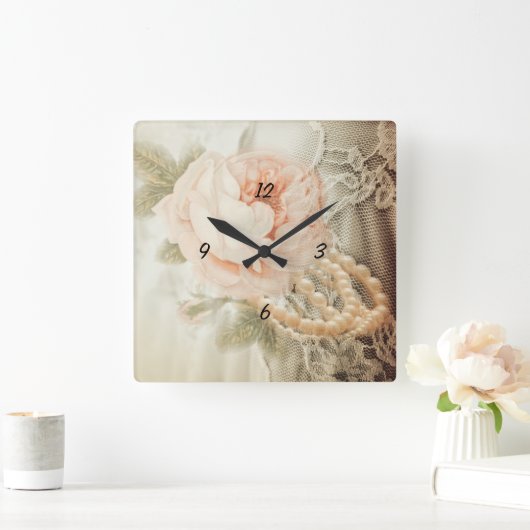 I love mom quadratische wanduhr (Zuhause)