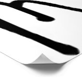 I Love Monkeys Cute Handwritten Typography Poster (Ecke)