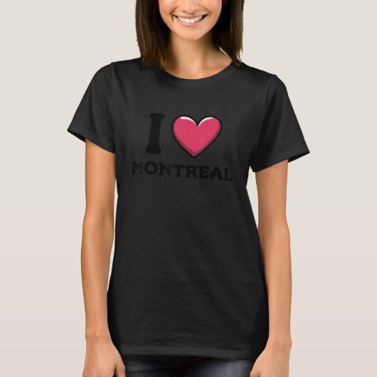 I Love Montreal Canada T-Shirt (Vorderseite)