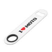 I Love Moto Bottle Opener Speed Flaschenöffner (Vorderseite Schrägansicht)