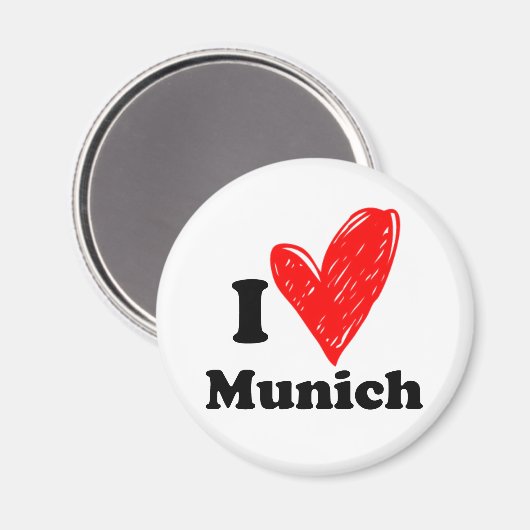 I love Munich Magnet (Vorderseite/Rückseite)