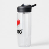 I Love Music, popular design Trinkflasche (Links)
