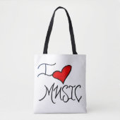 I Love Music Tasche (Vorderseite)