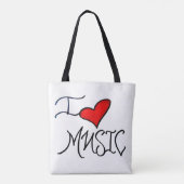 I Love Music Tasche (Rückseite)