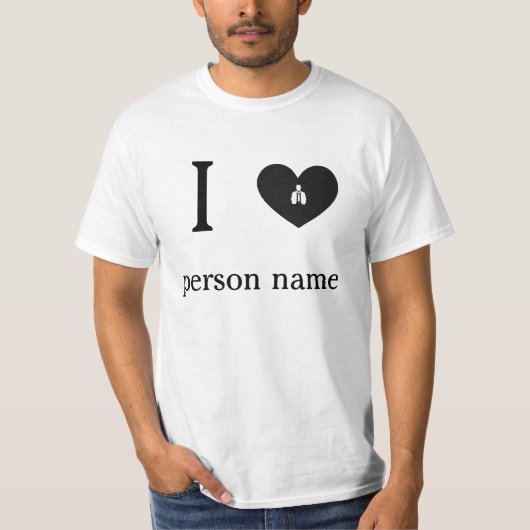 I Love My "add your name" Custom T-Shirt (Vorderseite)