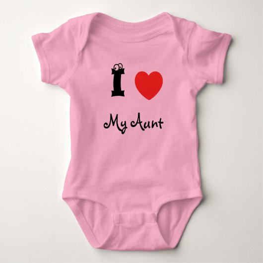 I love my aunt romper. baby strampler (Vorderseite)