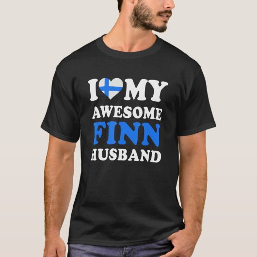 I love My Awesome Finn Husband Funny T-Shirt (Vorderseite)