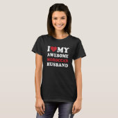 I love My Awesome Moroccan Husband Funny T-Shirt (Vorne ganz)
