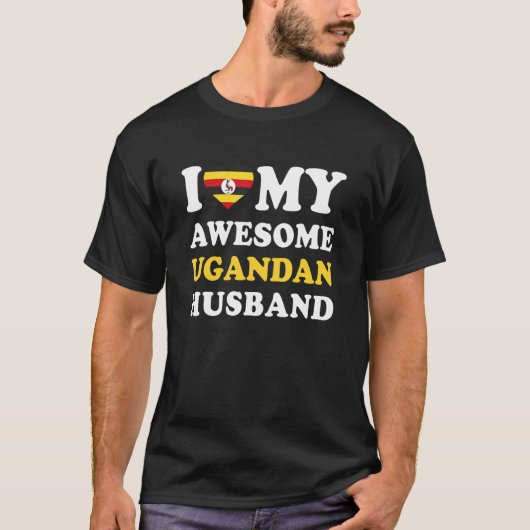 I love My Awesome Ugandan Husband Funny T-Shirt (Vorderseite)