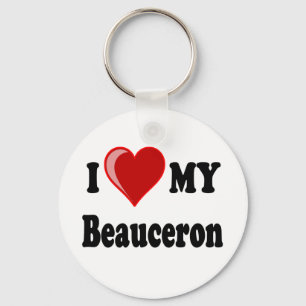 I Love My Beauceron Dog Schlüsselanhänger