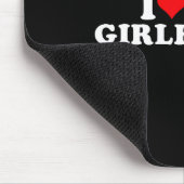 I Love My Beautiful Girlfriend I Heart My Beautifu Mousepad (Ecke)