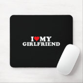 I Love My Beautiful Girlfriend I Heart My Beautifu Mousepad (Mit Mouse)