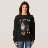 I Love My Bernese Mountain Dog Sweatshirt (Vorne ganz)