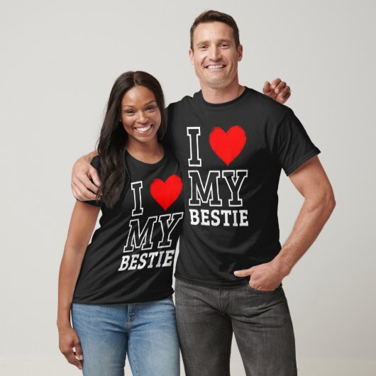 I Love My Bestie BestFriend Forever Love Heart T-Shirt (Unisex)
