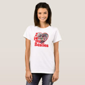 I Love My Besties Heart Custom Photo T-Shirt (Vorne ganz)