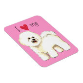 I Love my Bichon Friise Magnet (Rechte Seite)