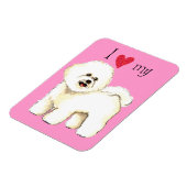 I Love my Bichon Friise Magnet (Linke Seite)