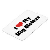 I love my big sisters magnet (Linke Seite)