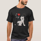 I Love My Black White German Shorthaired Pointer D T-Shirt (Vorderseite)
