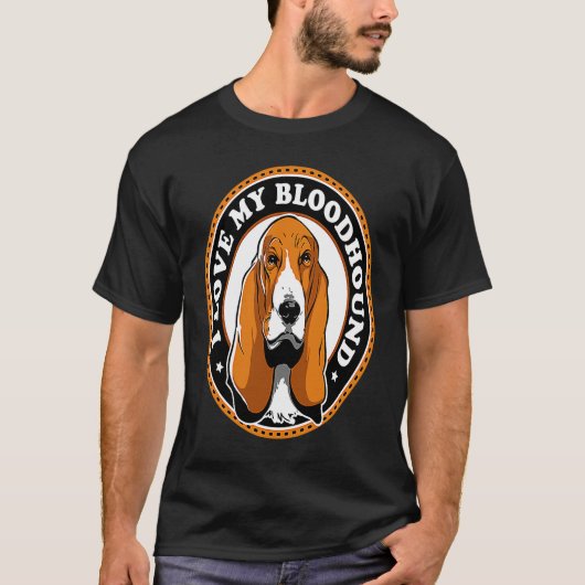 I Love My Bloodhound T-Shirt (Vorderseite)