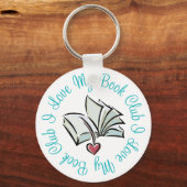 I Love My Bookclub Schlüsselanhänger (Vorderseite)