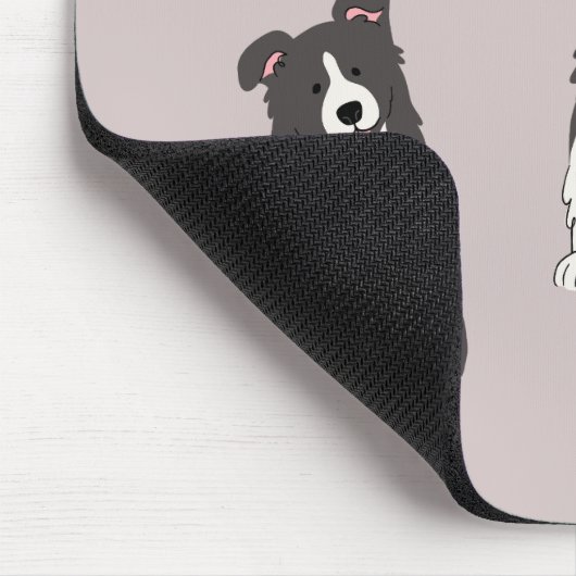 I Love My Border Collie Mouse Pad Mousepad (Ecke)