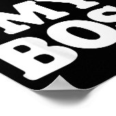 I Love My Boss Poster (Ecke)