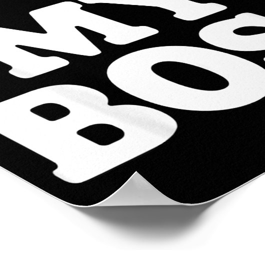 I Love My Boss Poster (Ecke)