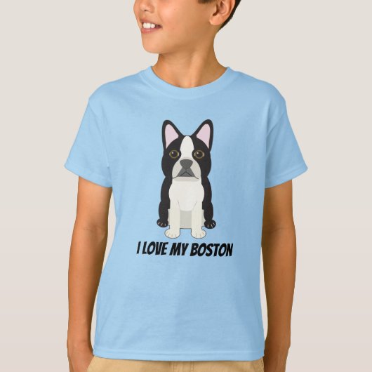 I love my Boston Terrier T-Shirt (Vorderseite)