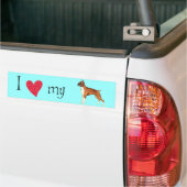 I Love my Boxer Autoaufkleber (Auf Lkw)