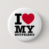 I LOVE MY Boyfriend Button (Vorderseite)