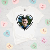 I Love My Boyfriend Heart Wrapped Text Valentines T-Shirt
