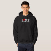 I Love My Boyfriend I Heart My Boyfriend BF  Hoodie (Vorne ganz)