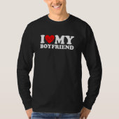 I Love My Boyfriend  I Heart My Boyfriend  BF T-Shirt (Vorderseite)