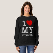 I Love My Boyfriend I Heart My Girlfriend GF Valen Sweatshirt (Vorne ganz)