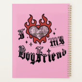 I Love My Boyfriend - Red - DingusDesign  Planer (Rückseite)