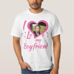 I Love my Boyfriend - T-Shirt personalisierbar<br><div class="desc">Ein T-Shirt für alle Männer die zeigen möchten, dass sie ihren Partner / Freund lieben. Das Design ist voll personalisierbar. In der Vorlagenauswahl kann das Beispielbild gegen eine eigenes Bild ausgetauscht werden. Sollte der Bildausschnitt nicht auf Anhieb passen können im Design-Tool weitere Anpassungen vorgenommen werden. Hier muss die Gruppe Bild/Herz...</div>