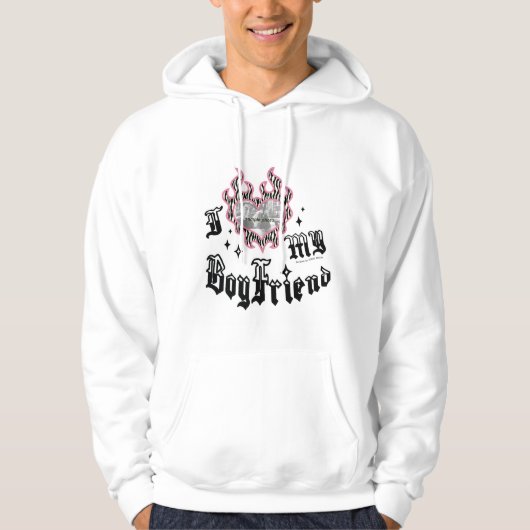 I Love My Boyfriend - Zebra - DingusDesign  Hoodie (Vorderseite)